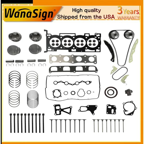 G4KF 2.0T Engine Rebuild Overhaul Kit For Hyundai Tucson Kia Forte Soul 2013-20