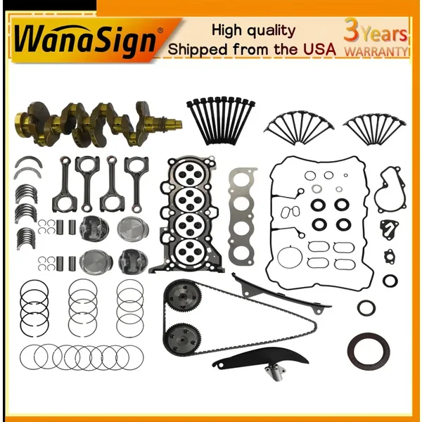 G4NA 2.0L Engine Overhaul Rebuild Kit For Hyundai Elantra Kia Soul Forte 2014-19