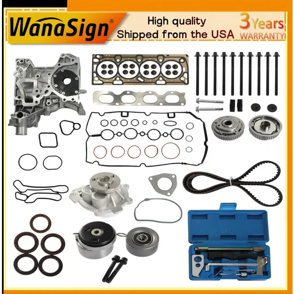 Head Gasket Set Timing Belt Kit For GM Chevy Cruze Sonic 1.8L L4 DOHC 16v 11-18