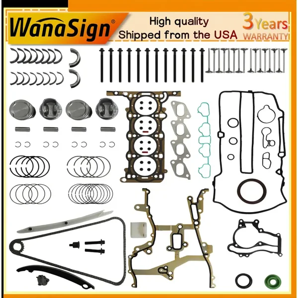 Engine Head Gasket Set W/Timing Chain Kit For Chevy Trax Cruze Buick Encore 1.4L 2011-2016