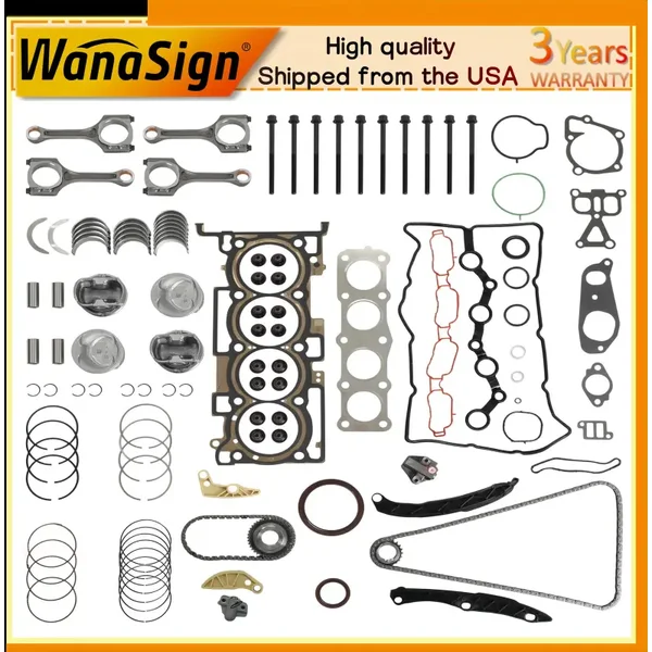 G4KJ Timing Chain Kit With Head Gasket Set For Kia Sportage Hyundai Santa Fe Tucson 2.4L 2011-2020
