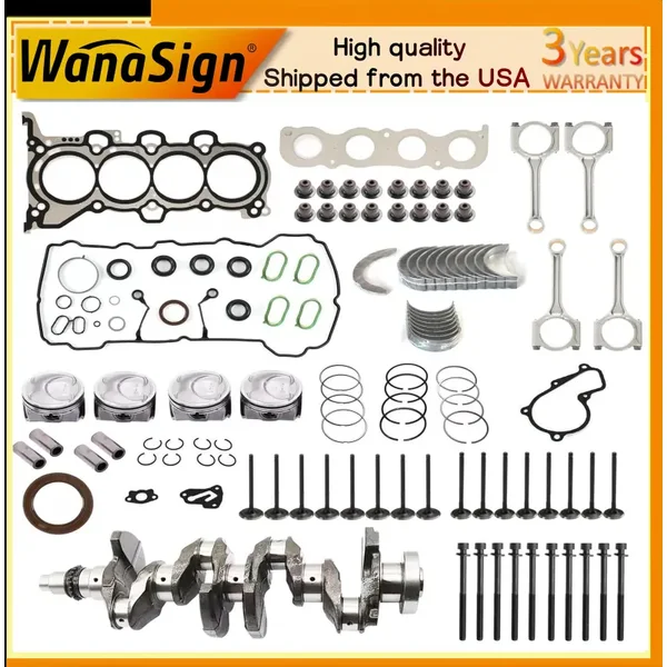 G4NA Engine Pistons Gaskets Rebuild Kit For Hyundai Sonata Kia Forte Soul 2.0L 11–19