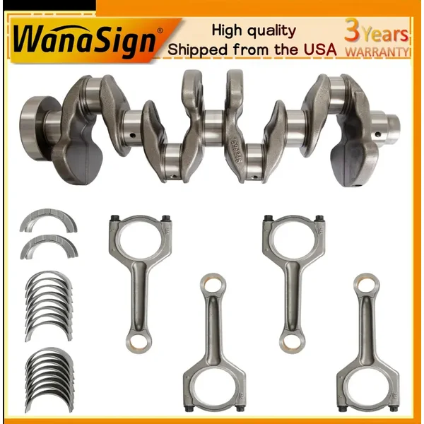 N20 Engine Crankshaft Connecting Rod Bearing Kit For BMW 328iX 428i X5 X3 X4 N20B20 2.0 L4 GAS 2010-2019