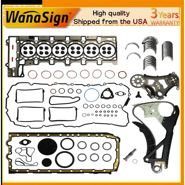 N55 3.0L Engine Overhaul Rebuilding For BMW 335i 435i 535i 640i X4 X5 X6 N55B30 N55B30A 10-19