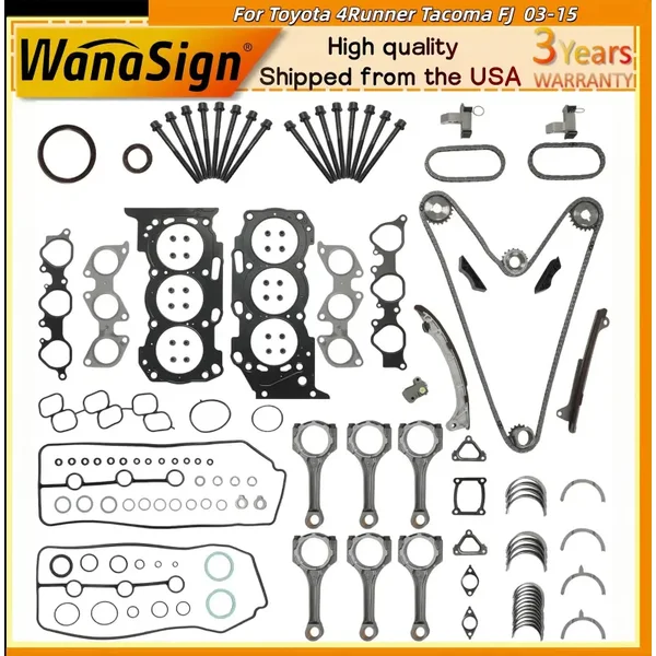 1GRFE 4.0 Timing Chain Kit Gasket Set Bolts For Toyota 4Runner Tacoma FJ 03-15