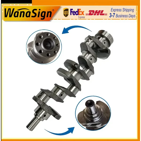 8-98131-999-1 Diesel Engine New Forged Crankshaft Compatible with Isuzu 4JK1