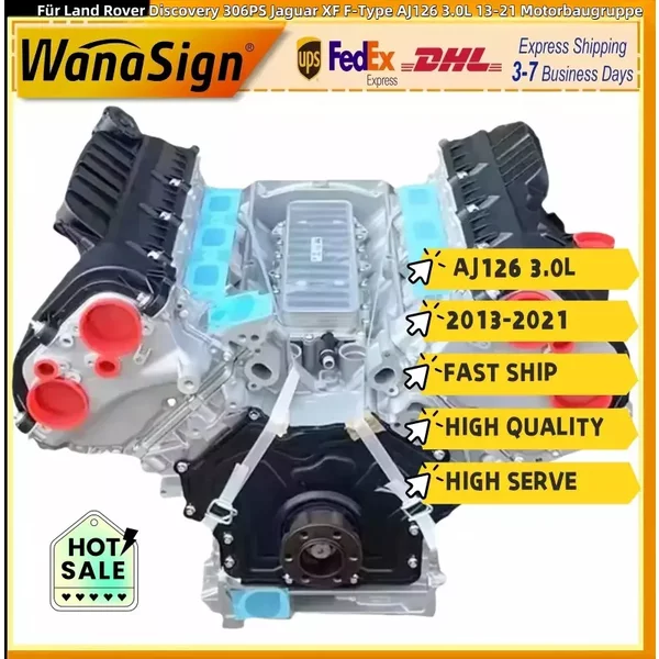 AJ126 306PS Engine Assembly Long Block For Land Rover Discovery Jaguar 3.0L 13-21