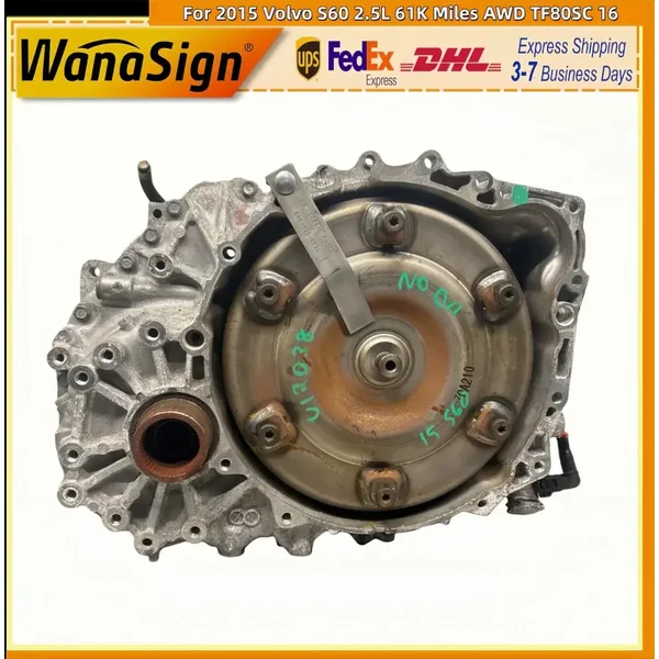 Automatic Transmission Assembly For 2015 Volvo S60 2.5L 61K Miles AWD TF80SC 16