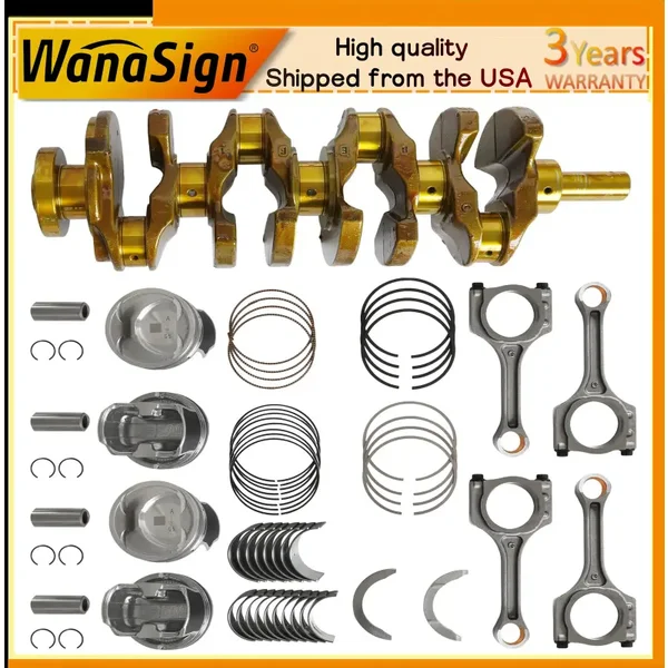 G4KJ Engine Rebuild Kit with Crankshaft For Hyundai Sonata Kia Sportage 2.4L 2010-2020