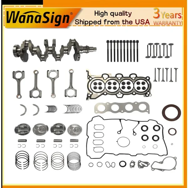 G4NC Engine Rebuild Overhaul Kit Crankshaft Piston Kit For Hyundai Elantra Kia Soul 2.0L 2011-2022
