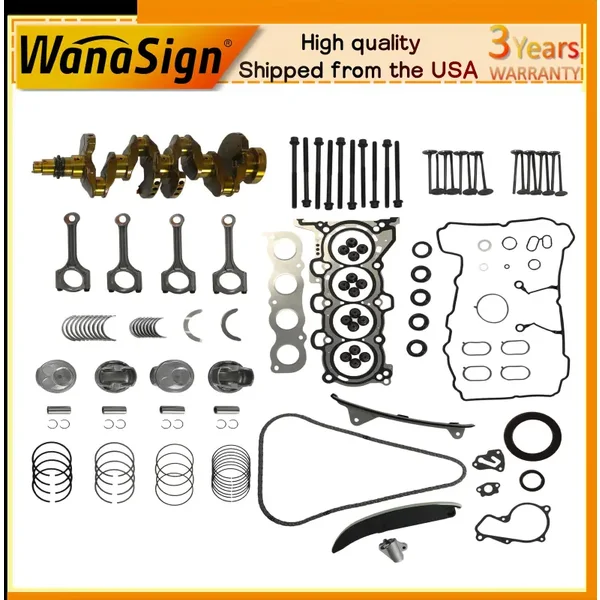 G4NC Engine Rebuild Overhaul Kit w/Crankshaft For Kia Sportage Hyundai Sonata 2.0L 2013-2022