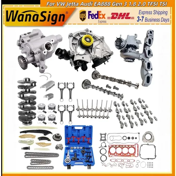 Engine Rebuild Kit Crankshaft For VW Jetta Audi EA888 Gen 3 1.8L 2.0L TFSI TSI