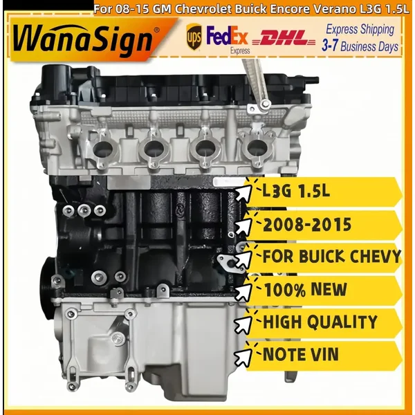Long Block Engine Assembly For 08-15 GM Chevrolet Buick Encore Verano L3G 1.5L