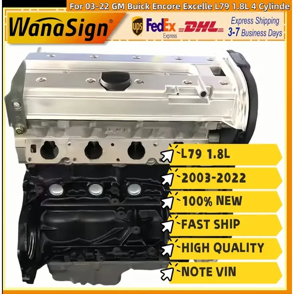 Long Block Engine Assembly For 03-22 GM Buick Encore Excelle L79 1.8L 4 Cylinder