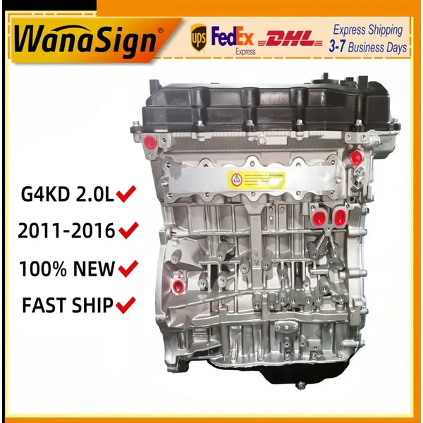 Long Block Bare Engine For Hyundai ix35 Kia Optima Magentis G4KD 2.0L 2010-2015
