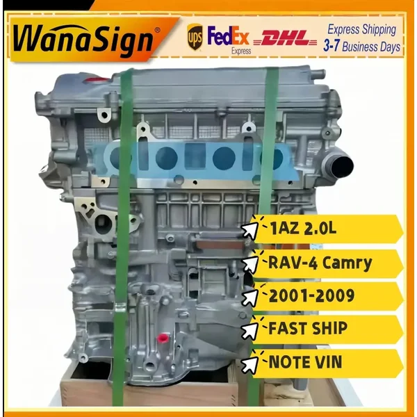 Long Block Engine Assembly For 01- Toyota RAV-4 AVENSIS VOXY LTR Camry 1AZ 2.0L