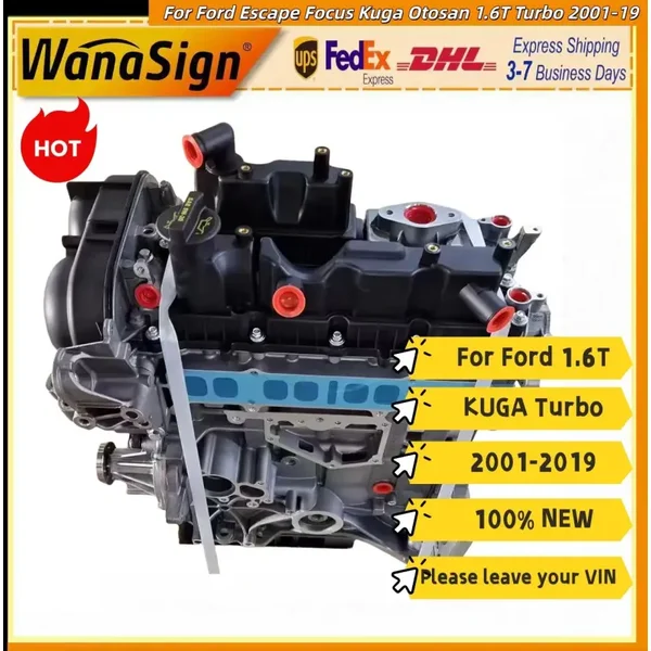 Long Block Engine Assembly For Ford Escape Focus Kuga Otosan 1.6T Turbo 2001-2019