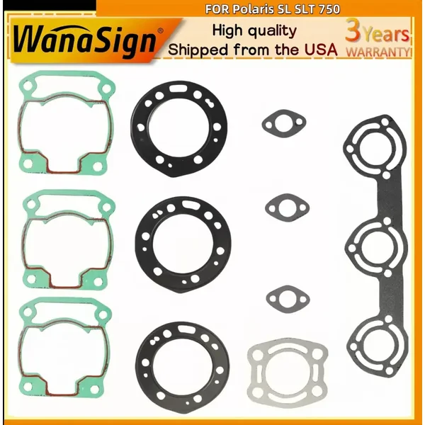 Top End Gasket Kit For Polaris 750 SL & 1993 -1994 -1995 Head Base SLT Head Base