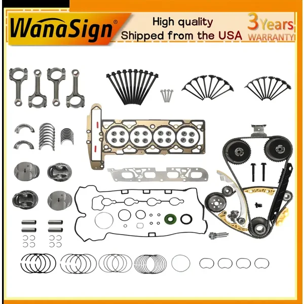 2010-2017 2.4L L4 DOHC Timing Chain VVT Kit For Buick Lacrosse Chevrolet Equinox GMC