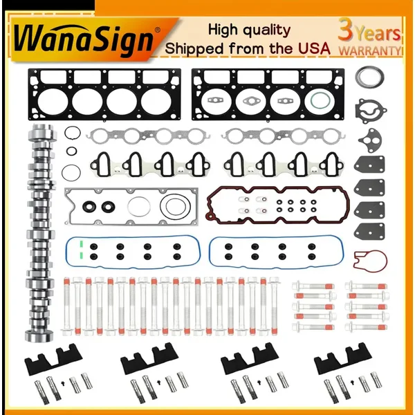 5.3L AFM DOD Lifters Camshaft Head Gasket Set For Buick Chevy GMC V8 2007-2013