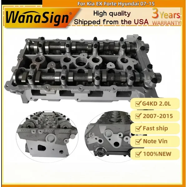 G4KD 2.0L Complete Engine Cylinder Head Assembly For Kia EX Forte Hyundai 07-15
