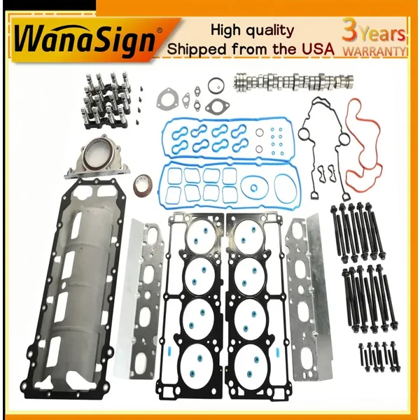 MDS Camshaft Lifters Head Gasket Set For 09-15 Dodge Challenger Jeep 5.7L Hemi
