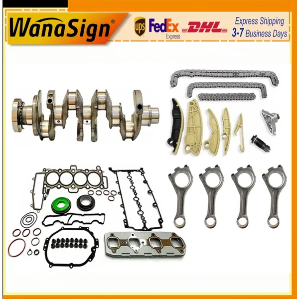 Crankshaft Timing Chain Head Gasket Set For 204DTD Land Rover Jaguar 2.0L 2014-