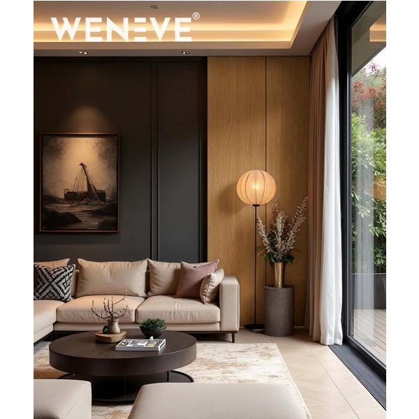 275x60x1,1 cm LD Blank (fornir dębowy) panel frezowany MDF - ozdobna dekoracja ścienna 3D