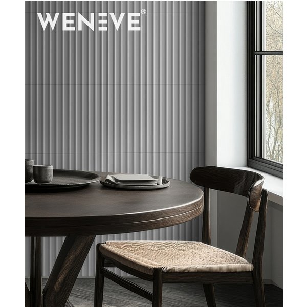 50x50x1,8 cm MB - LIRA (szary) - Lakierowany panel ścienny 3D