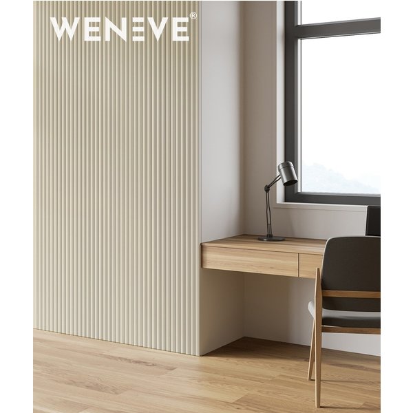 275x50x1,8 cm MB - LUNA (kość słoniowa) - Lakierowany panel ścienny 3D