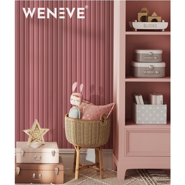 50x50x1,8 cm MB - STELA (różowy) - Lakierowany panel ścienny 3D