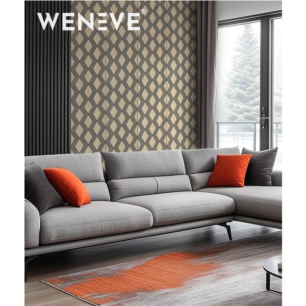 275x50x1,1 cm MB (zygzag) panel frezowany MDF fornir jesion - ozdobna dekoracja ścienna 3D