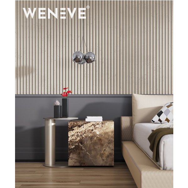 135x45,6 cm VT - PB57 (KS Kość słoniowa) LAMEL OBŁY - Panel dekor 3D beton architektoniczny