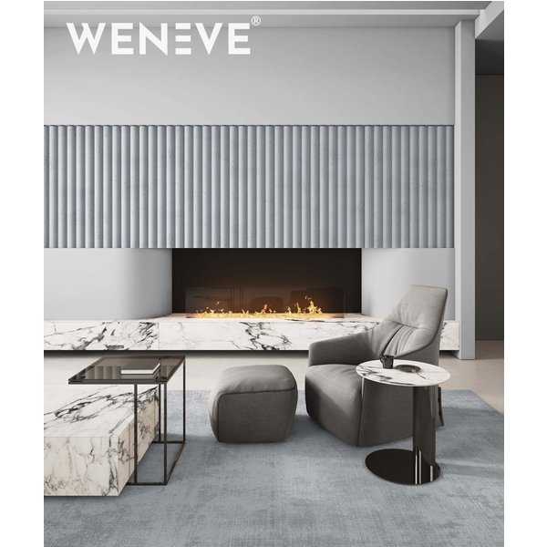 135x49,8 cm VT - PB61 (B8 Stylowy antracyt) LAMEL OBŁY - Panel dekor 3D beton architektoniczny