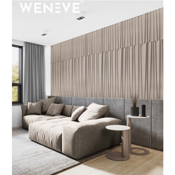 120x60 cm VT - PB04 (CL04 Kaszmirowy beż) ŻALUZJE - panel dekor 3D beton architektoniczny