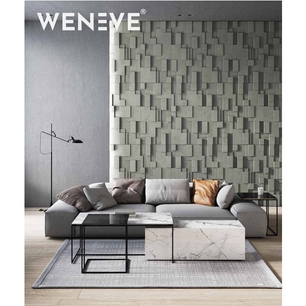 120x60 cm VT - PB11 (CL09 Pastelowa szałwia) CUB - panel dekor 3D beton architektoniczny