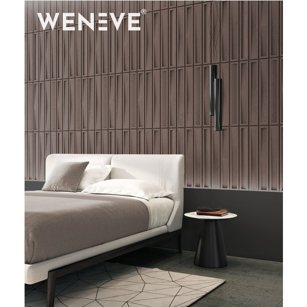 135x42,7 cm VT - PB66b (CL02 Aksamitna mocha) CEGIEŁKA - Panel dekor 3D beton architektoniczny