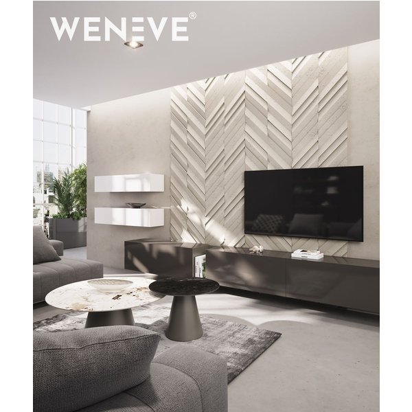 127x60x3,5 cm VT - PB70 (KS Kość słoniowa) JODEŁKA - Panel dekor 3D beton architektoniczny