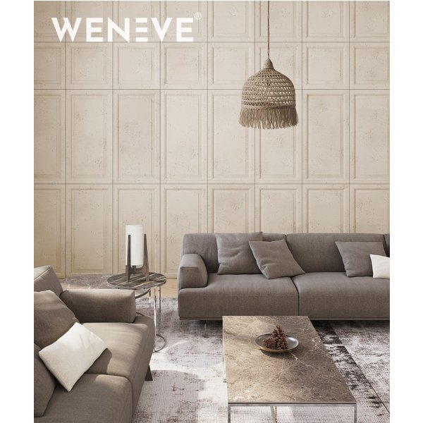 120x60 cm VT - PB33a (KS Kość słoniowa) Rama - panel dekor 3D beton architektoniczny