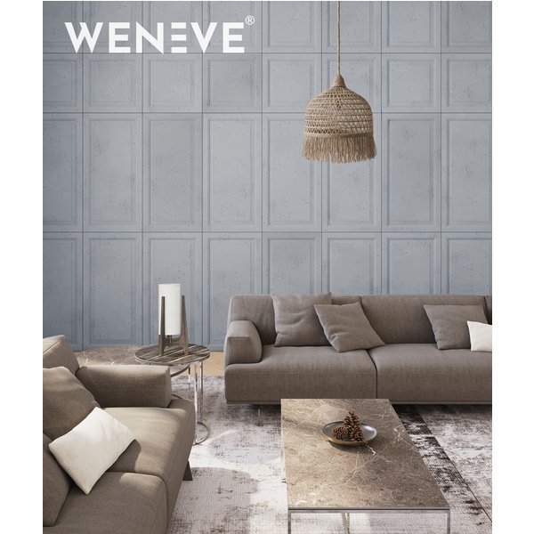 120x60 cm VT - PB33a (S96 Chłodna szarość) Rama - panel dekor 3D beton architektoniczny