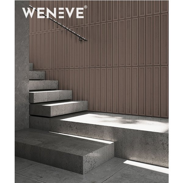 135x42,7 cm VT - PB66a (CL02 Aksamitna mocha) CEGIEŁKA - Panel dekor 3D beton architektoniczny