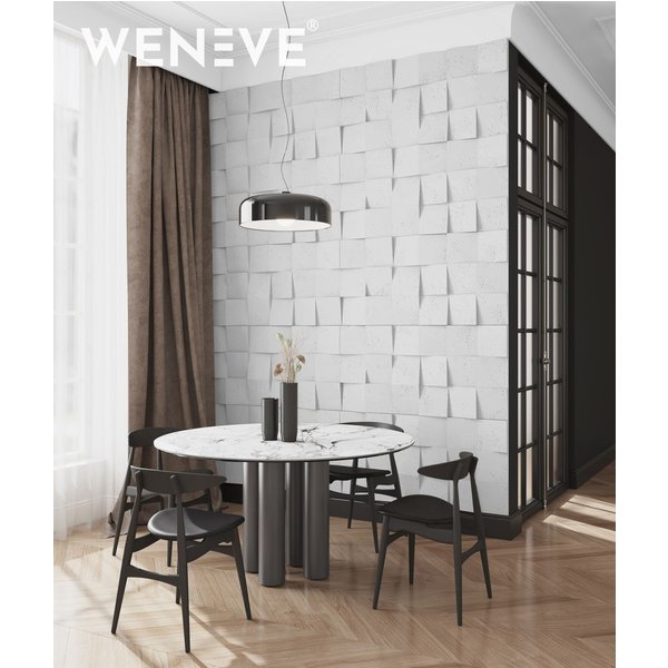 60x60 cm VT - PB16 (S50 Mglista szarość) COCO 2 - panel dekor 3D beton architektoniczny