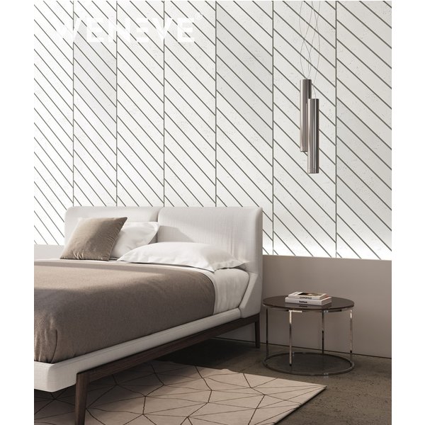 121x50,1 cm VT - PB43 (B0 Zgaszona biel) JODEŁKA - Panel dekor 3D beton architektoniczny