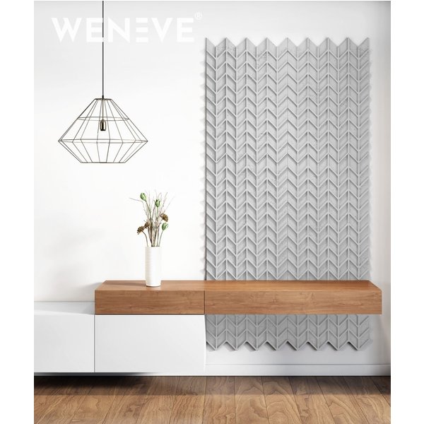 93,5x60 cm VT - PB49 (S50 Mglista szarość) JODEŁKA - Panel dekor 3D beton architektoniczny