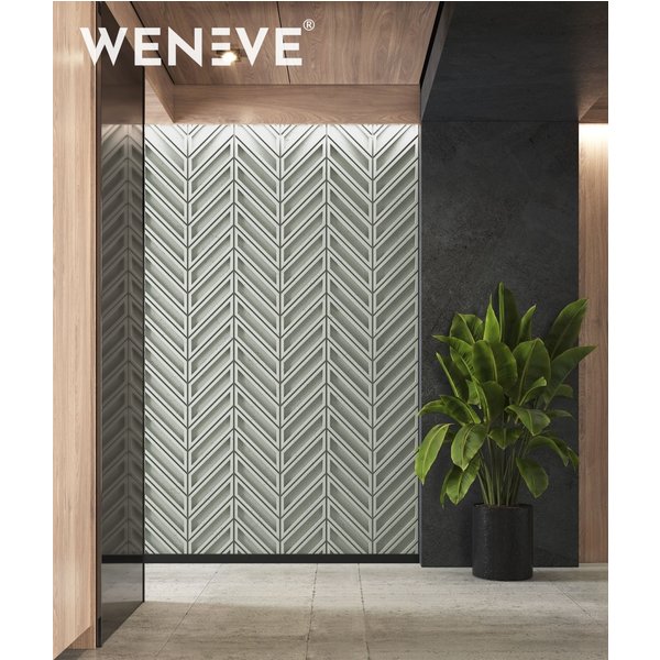 115,6x60 cm VT - PB50 (CL08 Pistacjowa biel) JODEŁKA - Panel dekor 3D beton architektoniczny