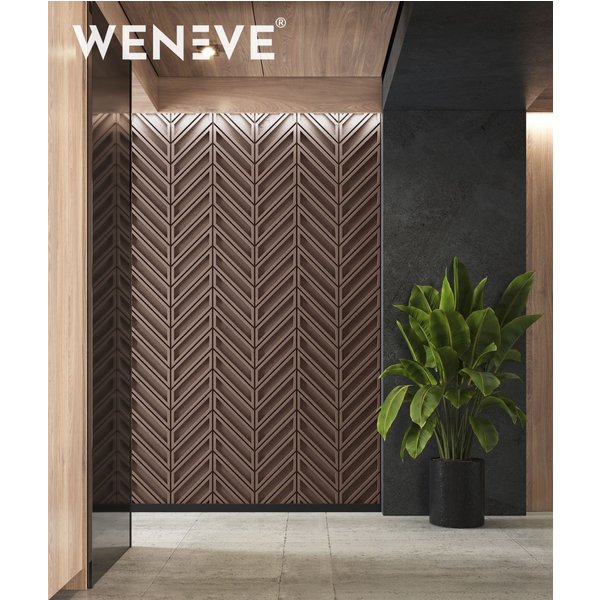 115,6x60 cm VT - PB50 (CL02 Aksamitna mocha) JODEŁKA - Panel dekor 3D beton architektoniczny