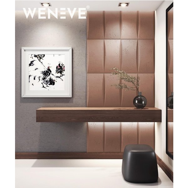 60x60 cm VT- PB20 (CL07 Jesienny cynamon) BLOK - panel dekor 3D beton architektoniczny