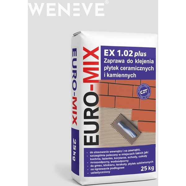DS - Klej do cegły dekoracyjnej - EURO-MIX C2T EX 1.02 plus