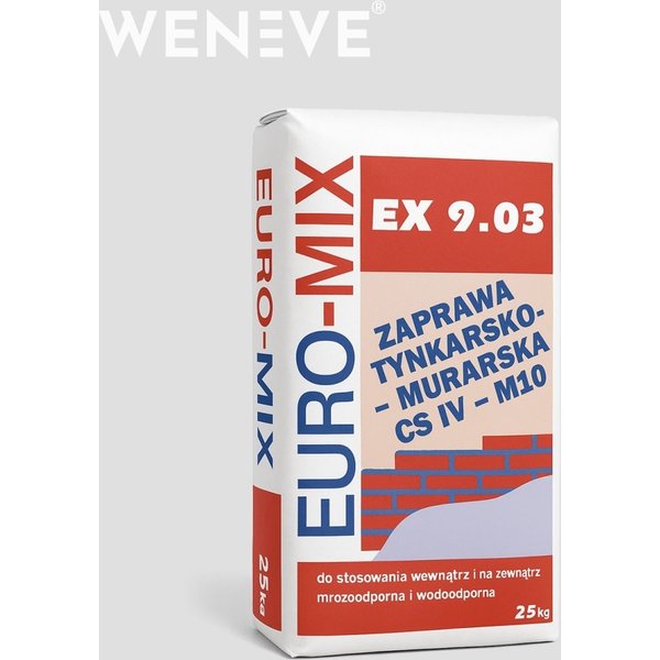 DS - Fuga do cegły dekoracyjnej (biały) - EURO-MIX EX 9.03