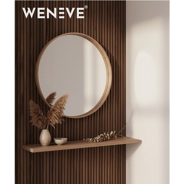 275x12x1,6 cm LD Lamele OBŁE półwałki (orzech klasyczny) - Panel ścienny i sufitowy 3D
